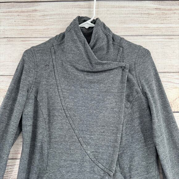 Lululemon That's a Wrap Sweater Womens 4 Heathered Gray Athleisure - Picture 3 of 13